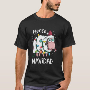 Fleece Feliz Navidad Mexikanisch Xmas Sheep Ch T-Shirt