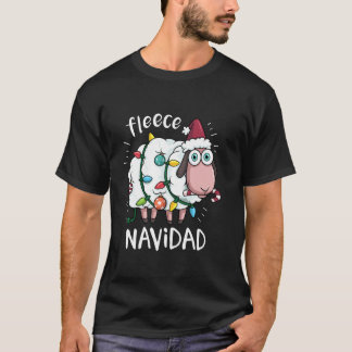 Fleece Feliz Navidad Mexikanisch Xmas Sheep Ch T-Shirt