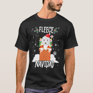Fleece Feliz Navidad Niedliche Weihnachten T-Shirt