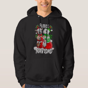 Fleece Frohe Weihnachten  Süße Schaf Weihnachten Hoodie