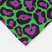 Fleece für grüne und Lila Leoparden (Ecke)