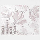 Fleece für hübsche neutrale Farbflora-Mitglieder (Vorderseite (Horizontal))