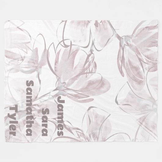 Fleece für hübsche neutrale Farbflora-Mitglieder (Vorderseite (Horizontal))