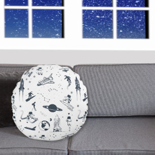 Fleece für Raumsonarsysteme Rundes Kissen