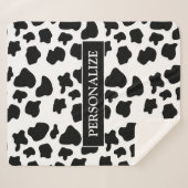 Fleece für Schwarzweißflecken Sherpadecke (Vorderseite (Horizontal))