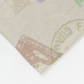 Fleece für Vintage Briefmarke (Ecke)