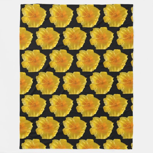 Fleece Gelbe Blume Deckeln (Vorderseite)