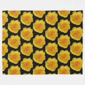Fleece Gelbe Blume Deckeln (Vorderseite (Horizontal))