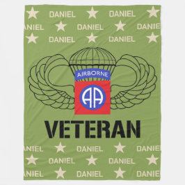 Fleece im Flugzeug Veteran Individuelle Name
