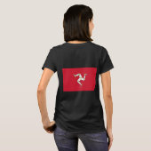 Fleece Jogger mit Isle of Man-Flagge, Vereinigtes  T-Shirt (Schwarz voll)