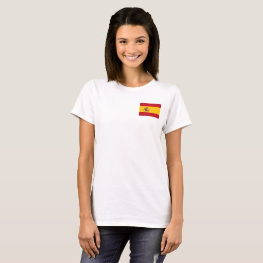 Fleece Jogger mit spanischer Flagge T-Shirt (Vorne ganz)
