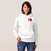 Fleece Jogger mit türkischer Flagge Hoodie (Vorne ganz)