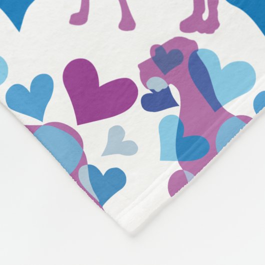 Fleece mit Doggen (Ecke)