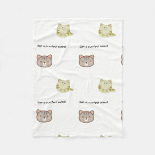 Fleece mit Katzen