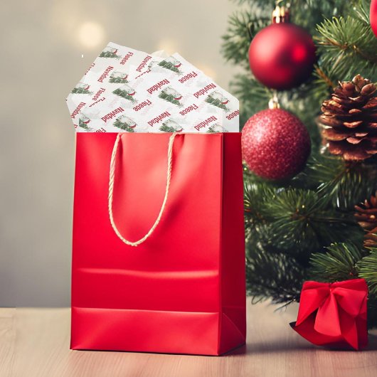 Fleece Navidad Alpaca Seidenpapier