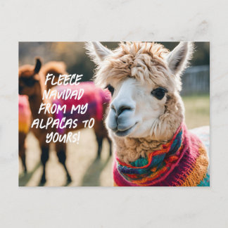 Fleece Navidad! Aplaca Postkarte