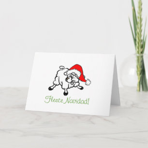 Fleece Navidad Card Feiertagskarte
