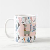 Fleece Navidad Christmas Llamas Kaffeetasse (Links)