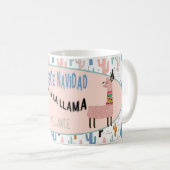 Fleece Navidad Christmas Llamas Kaffeetasse (VorderseiteRechts)