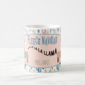 Fleece Navidad Christmas Llamas Kaffeetasse (Mittel)