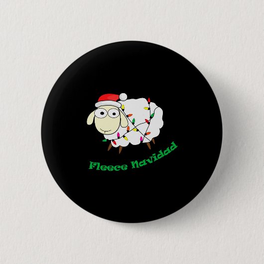 Fleece Navidad - Christmas Sheep Long Sleeve  Button (Vorderseite)