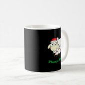Fleece Navidad - Christmas Sheep Long Sleeve Kaffeetasse (VorderseiteRechts)
