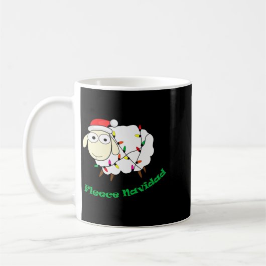 Fleece Navidad - Christmas Sheep Long Sleeve Kaffeetasse (Links)