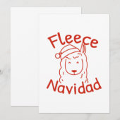 Fleece Navidad Dankeskarte (Vorne/Hinten)