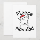 Fleece Navidad Dankeskarte (Vorne/Hinten)