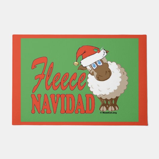 Fleece Navidad Doormat Fußmatte (Vorderseite)