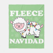 Fleece Navidad Feliz Funny Christmas Kawaii Sheep (Vorderseite)