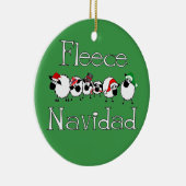 Fleece Navidad Funny Christmas Ornament (Rechts)