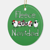 Fleece Navidad Funny Christmas Ornament (Links)