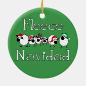 Fleece Navidad Funny Christmas Ornament (Hinten)
