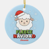 Fleece Navidad Funny Christmas Ornament Gift (Vorne)