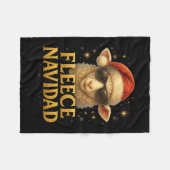 Fleece Navidad Funny Christmas Sheep Design (Vorderseite (Horizontal))