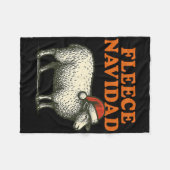 Fleece Navidad Funny Sheep Pub Weihnachtsfeiertag (Vorderseite (Horizontal))
