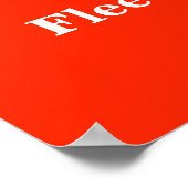 Fleece Navidad Funny Sheep Weihnachtsposter Poster (Ecke)