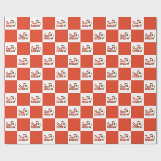 Fleece Navidad Geschenkpapier (Flach)