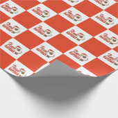 Fleece Navidad Geschenkpapier (Ecke)