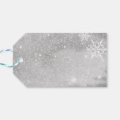 Fleece Navidad Gray Sheep Foto Weihnachtsgeschenk- Geschenkanhänger (Rückseite Horizontal)