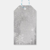 Fleece Navidad Gray Sheep Weihnachtsgeschenk-Tag Geschenkanhänger (Rückseite)