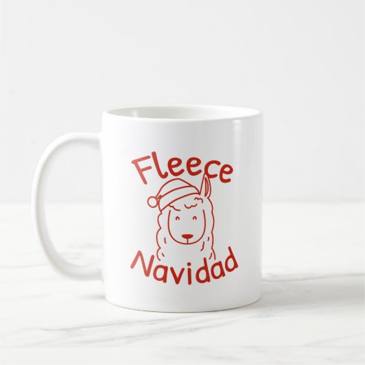 Fleece Navidad Kaffeetasse (Links)