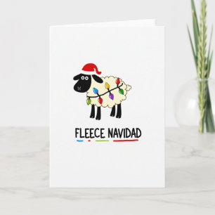 Fleece Navidad Lustige Karte