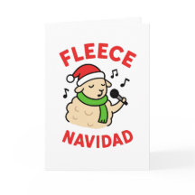 Fleece Navidad - Lustige Weihnachtskarte