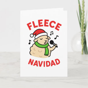 Fleece Navidad - Lustige Weihnachtskarte Feiertagskarte