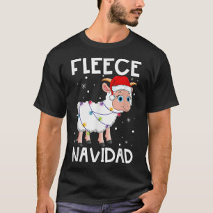 Fleece Navidad Lustiges Weihnachten Schaf Feliz Xm T-Shirt