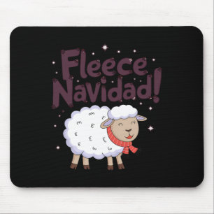 Fleece Navidad Lustiges Weihnachten Schaf Festlich Mousepad