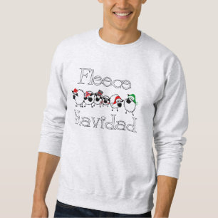 Fleece Navidad lustiges WeihnachtsShirt Sweatshirt