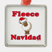 Fleece Navidad Metal Ornament (Vorne)